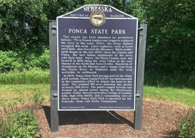 Ponca State Park Historical Marker Nebraska Directory Ponca State Park Historical Marker