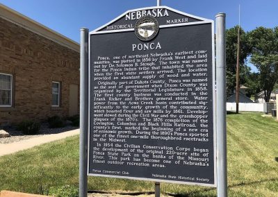 Ponca Nebraska Historical Marker Nebraska Directory Ponca Nebraska Historical Marker