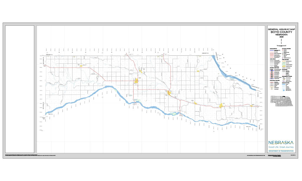 Boyd County Road Map thumbnail