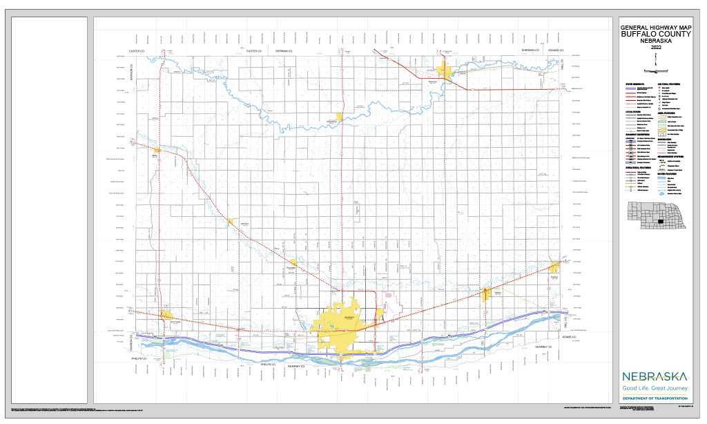 Buffalo County Road Map thumbnail