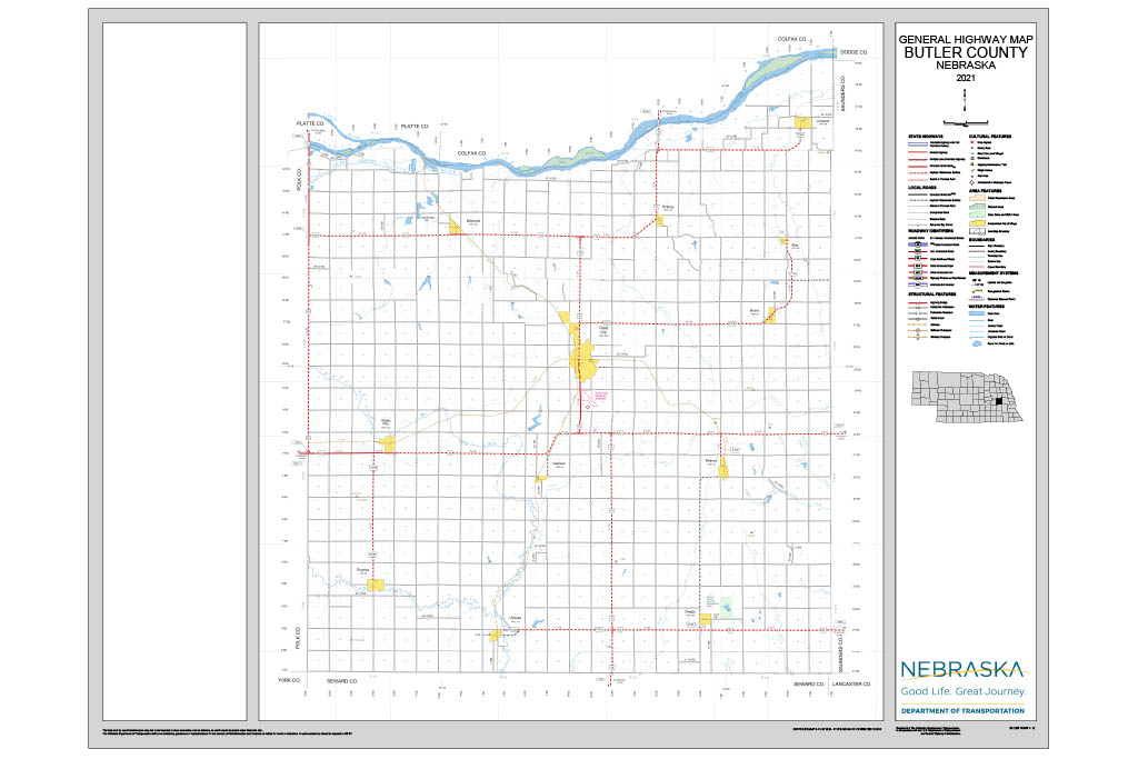Butler County Road Map thumbnail