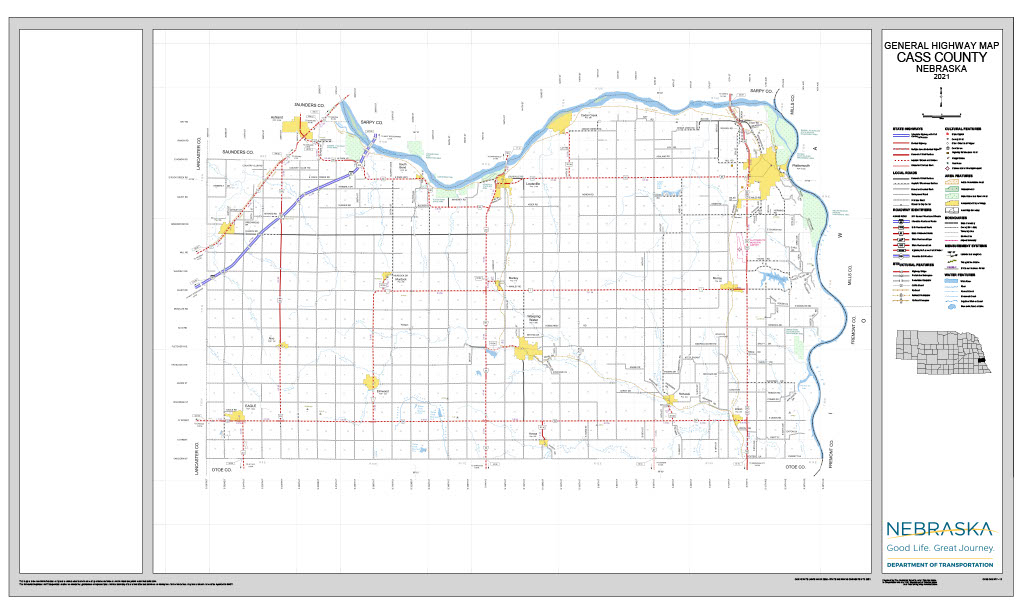Cass County Road Map thumbnail