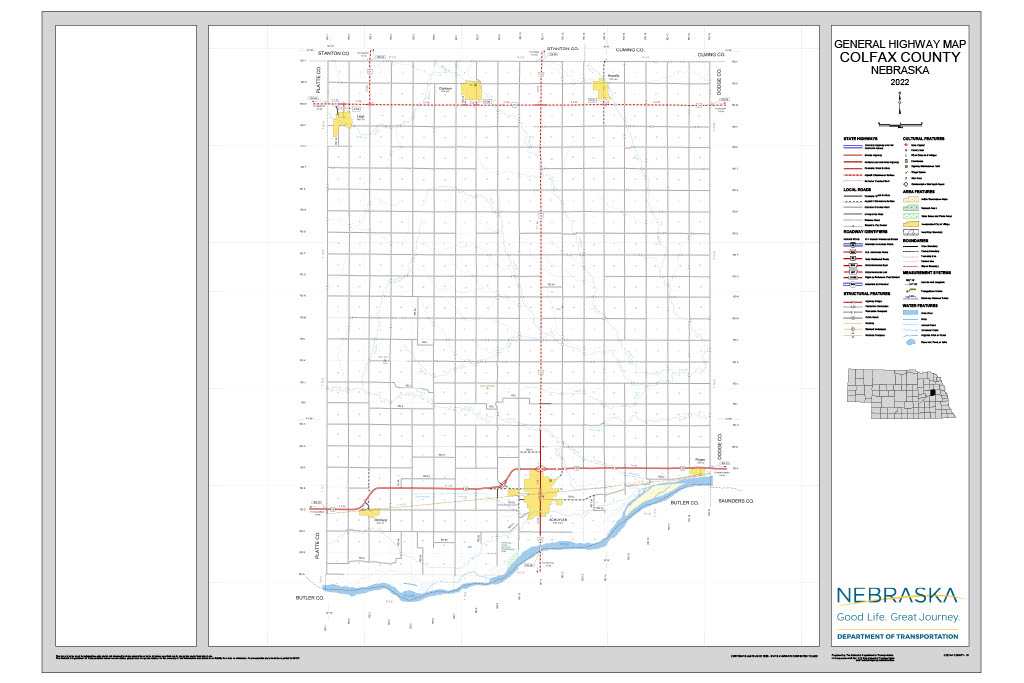 Colfax County Road Map thumbnail
