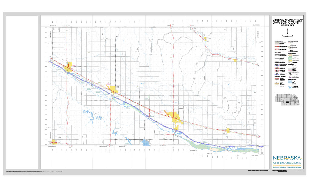 Dawson County Road Map thumbnail