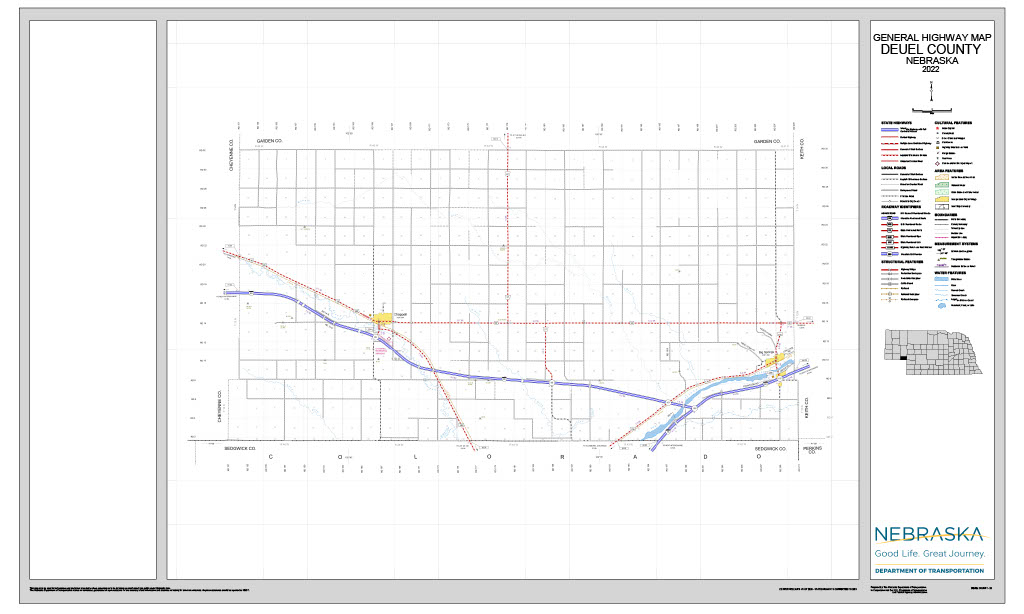 Deuel County Road Map thumbnail