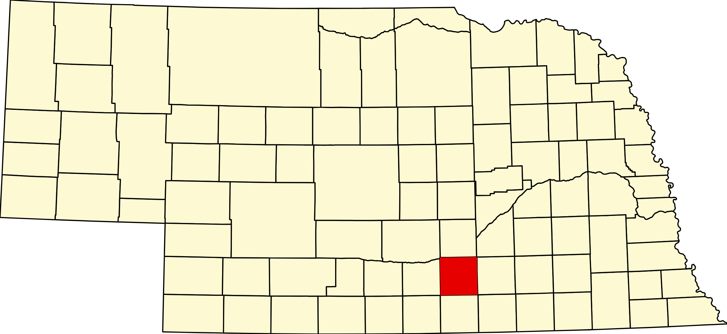 MapofNebraskahighlightingAdamsCounty Nebraska Directory Map of Nebraska highlighting Adams County