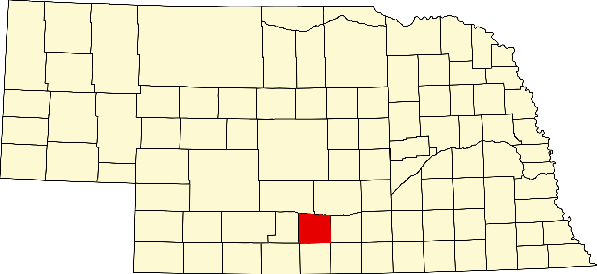 MapofNebraskahighlightingPhelpsCounty Nebraska Directory Map of Nebraska highlighting Phelps County