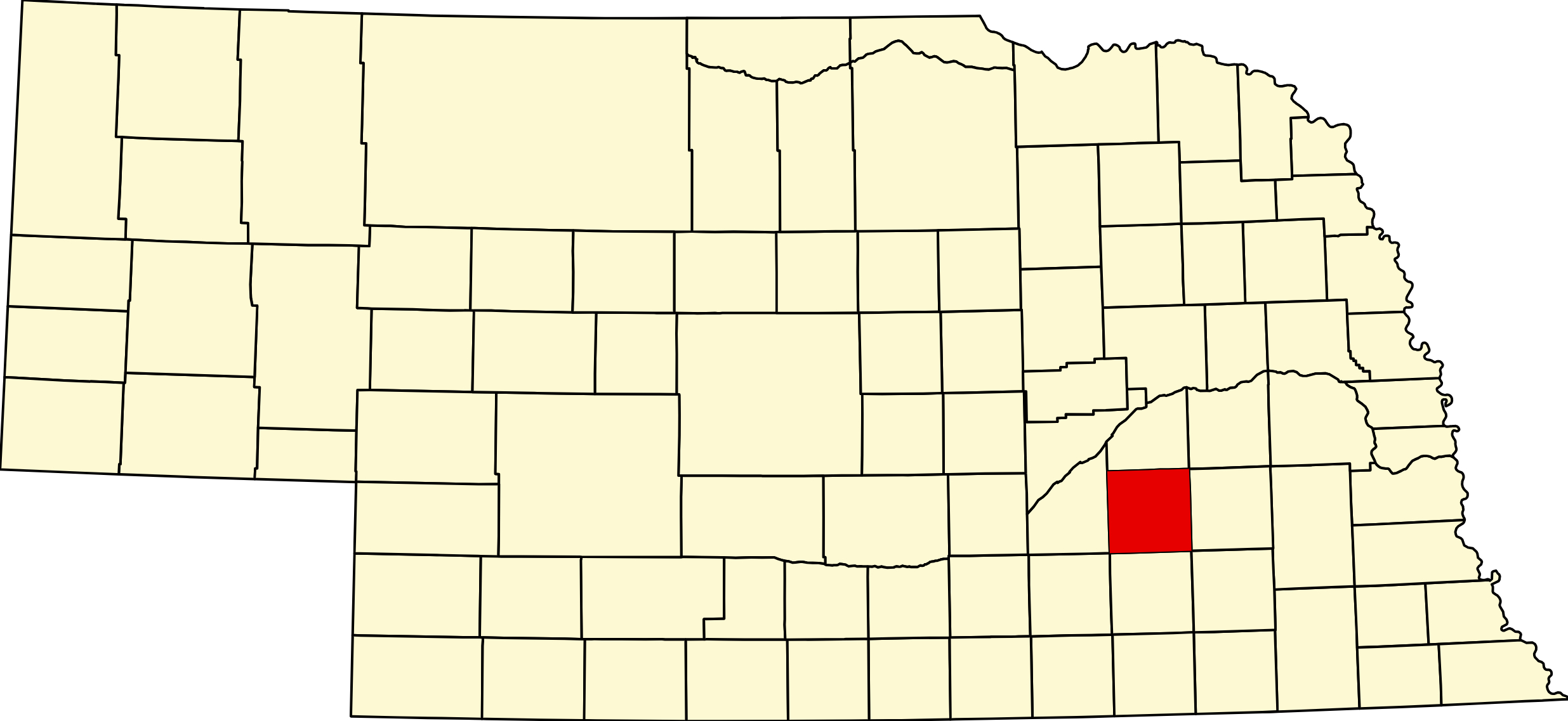 Map of Nebraska highlighting York County Nebraska Nebraska Directory Map of Nebraska highlighting York County Nebraska