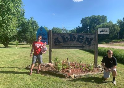Welcome to Allen Nebraska sign in summer