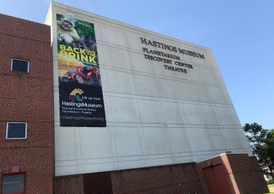 Hastings Museum Exterior Nebraska Directory Exterior of the Hastings Museum with Planetarium and Discovery Center signage