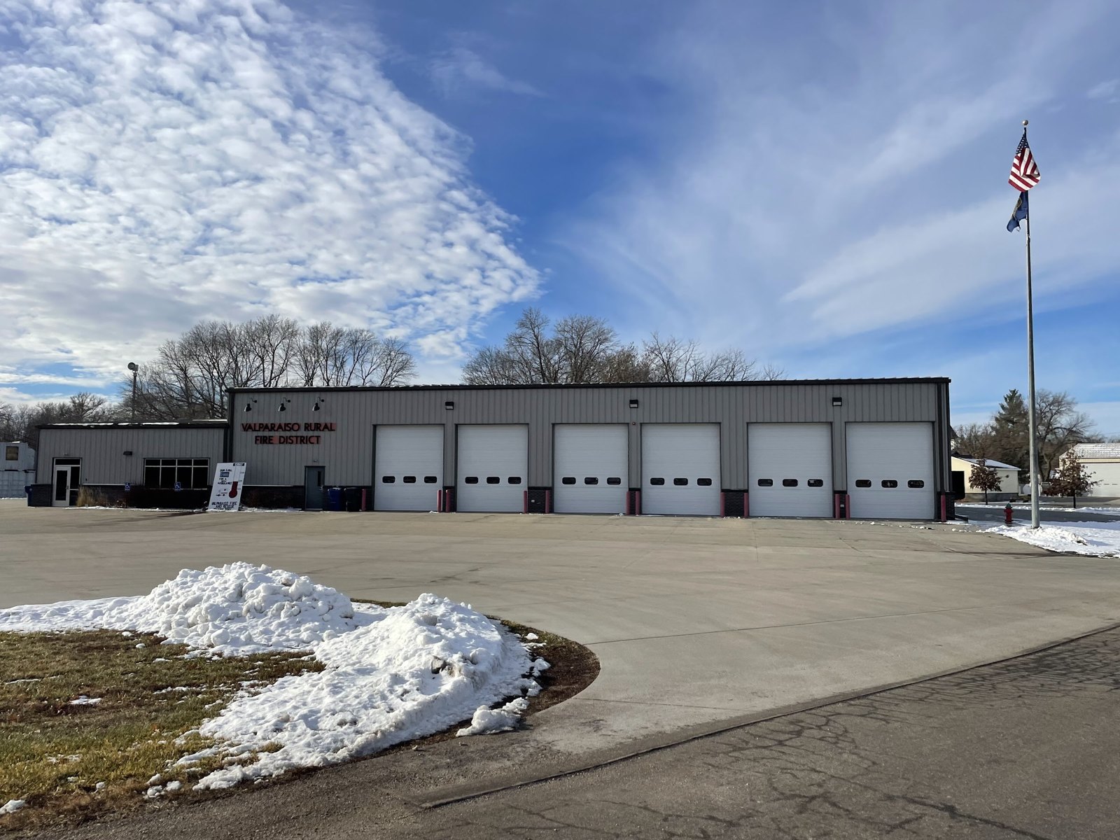 Fire hall, Valparaiso, Nebraska
