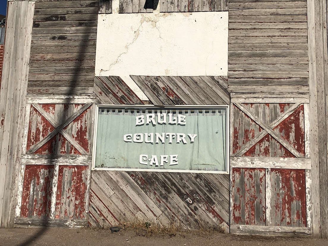 Brule Country Cafe sign, Brule, Nebraska