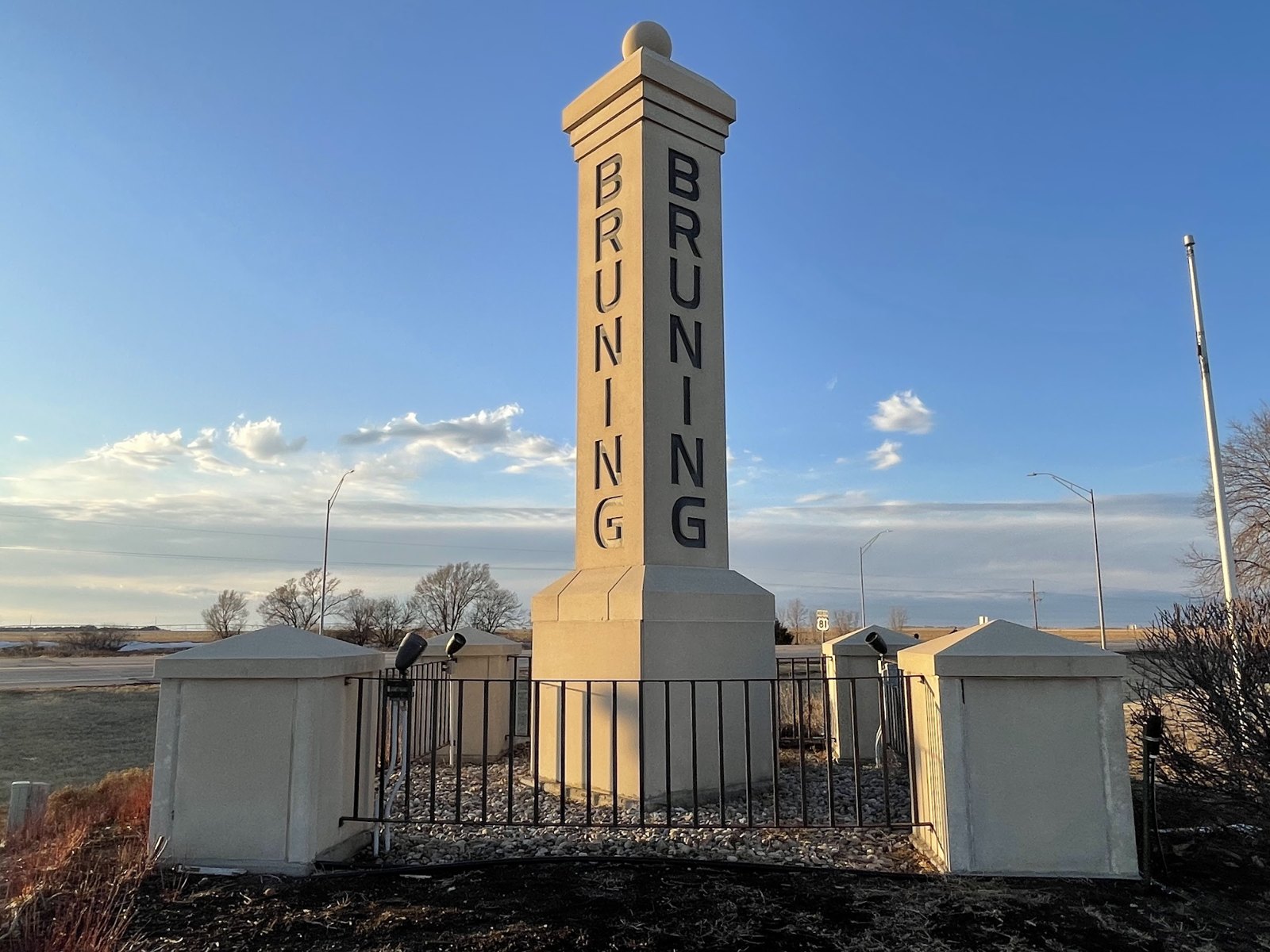 Bruning monument, Bruning, Nebraska Bruning monument, Bruning, Nebraska