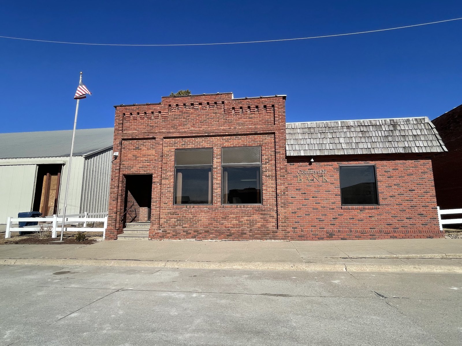 Brick building on Main Street, Burr, Nebraska Brick building on Main Street, Burr, Nebraska