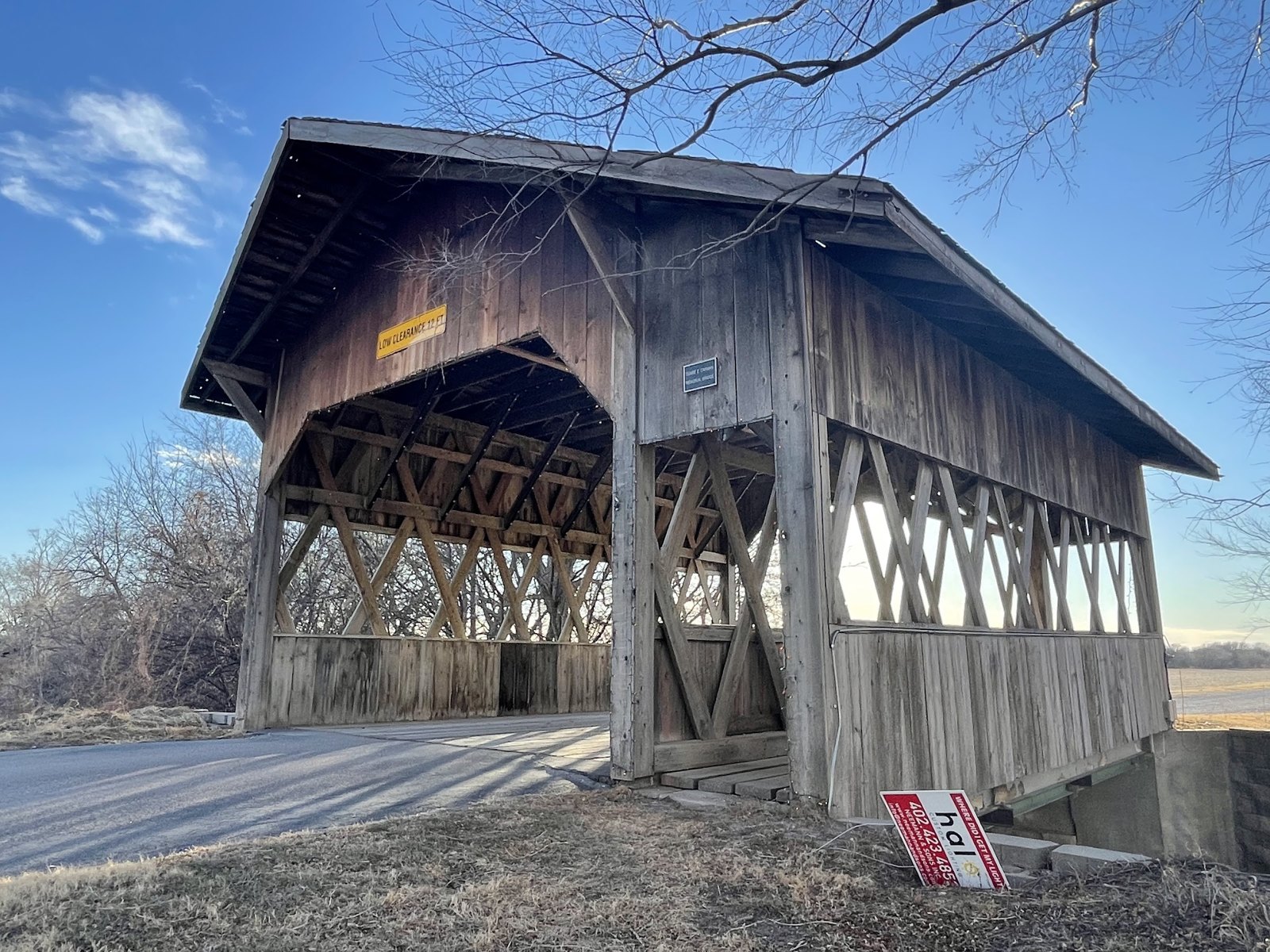 Covered bridge, Cook, Nebraska Covered bridge, Cook, Nebraska