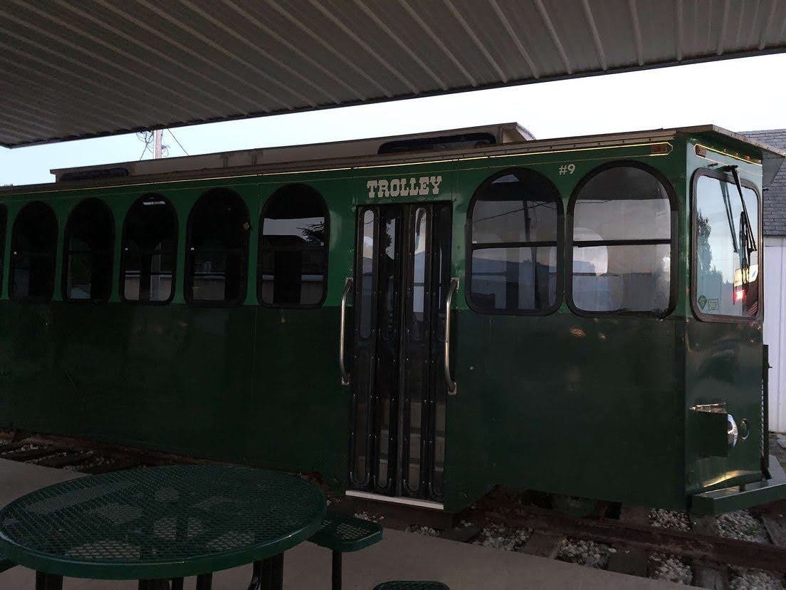 Restored trolley, Decatur, Nebraska Restored trolley, Decatur, Nebraska
