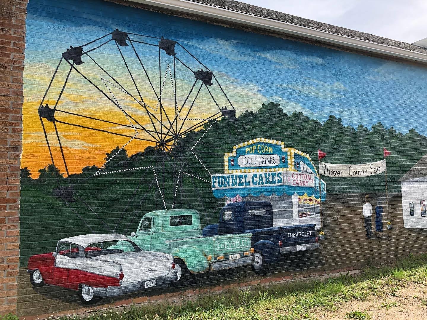 County fair mural, Deshler, Nebraska