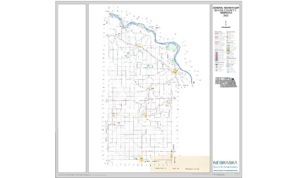 Dixon County Road Map thumbnail