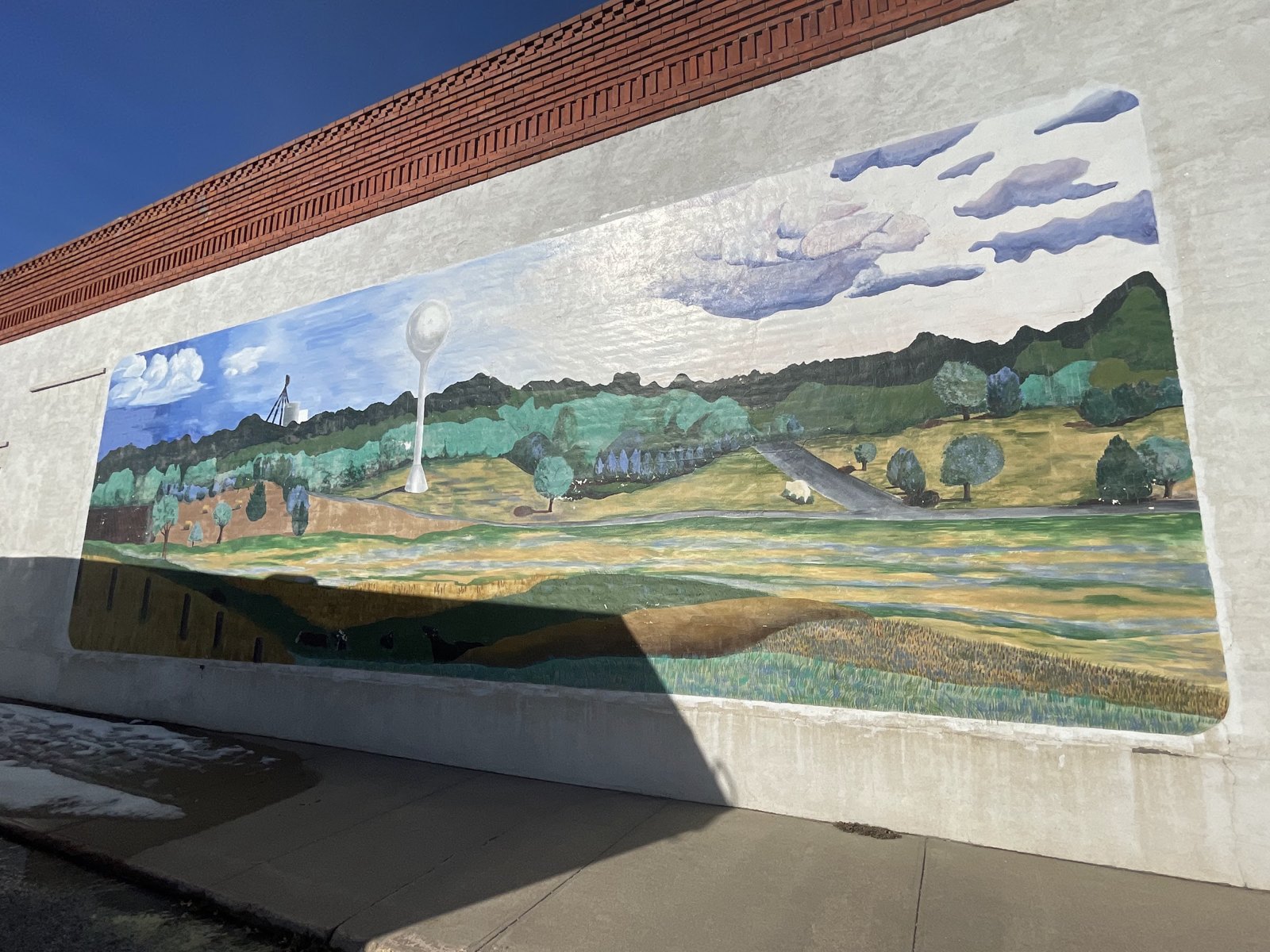 Landscape mural, Fairfield, Nebraska Landscape mural, Fairfield, Nebraska