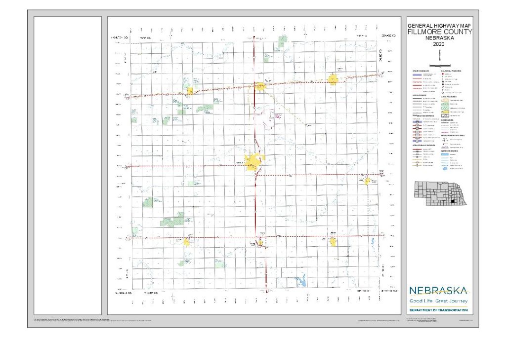 Fillmore County Road Map thumbnail