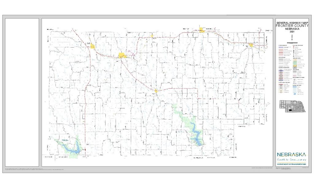 Frontier County Road Map thumbnail