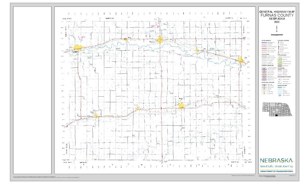 Furnas County Road Map thumbnail