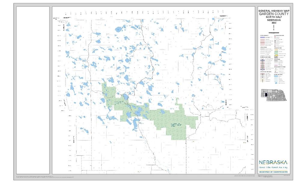 Garden County Road Map thumbnail, North