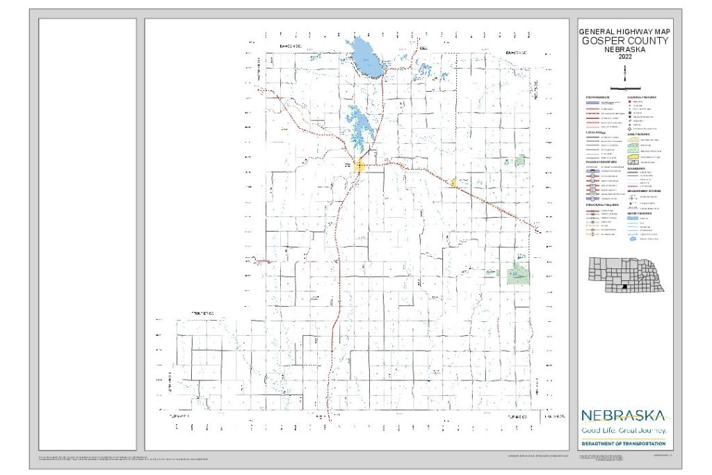 Gosper County Road Map thumbnail