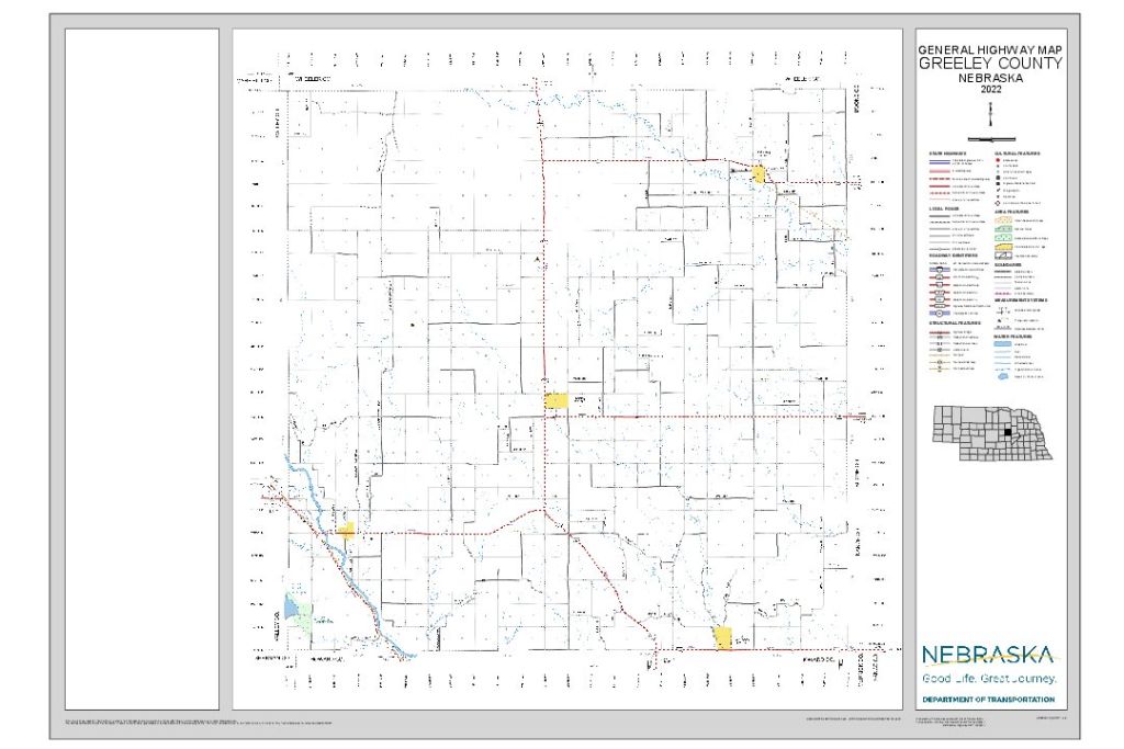 Greeley County Road Map thumbnail