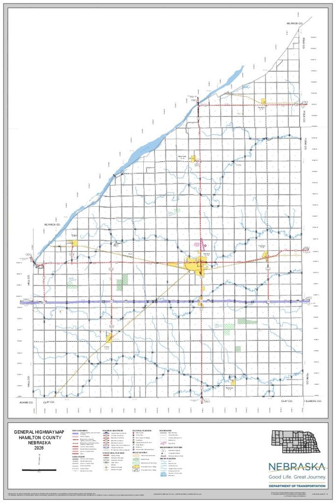 Hamilton County Road Map thumbnail