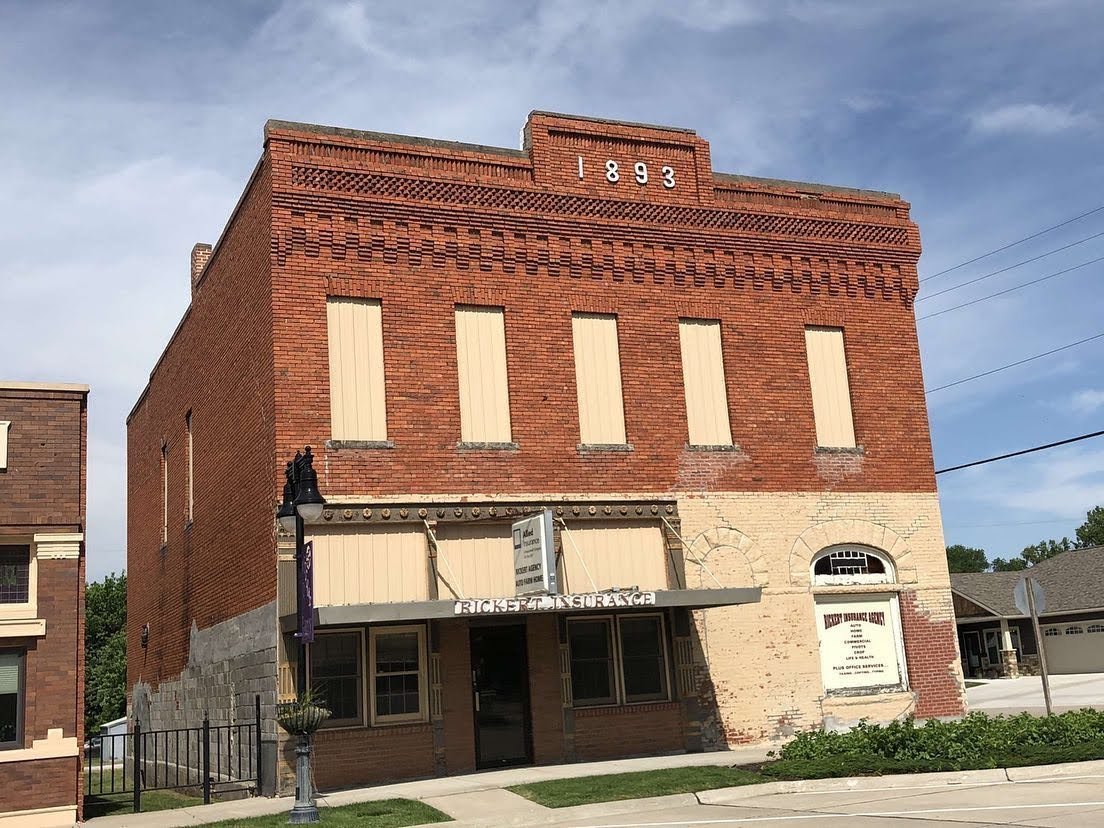 Historic 1893 building, Hampton, Nebraska