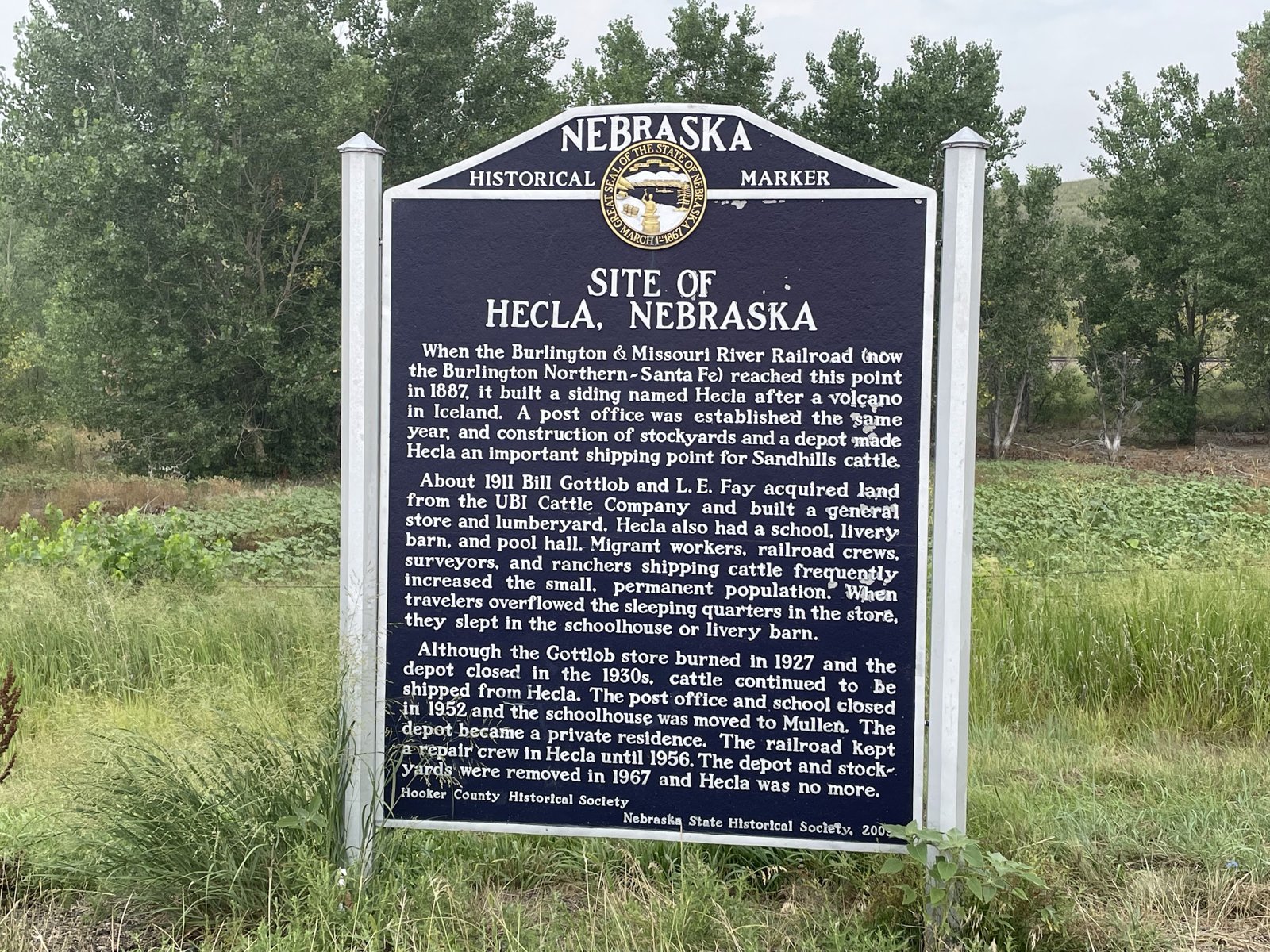 Site of Hecla Historical Marker Site of Hecla Historical Marker
