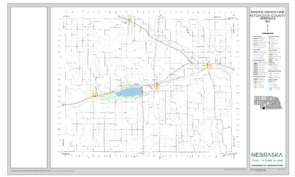Hitchcock County Road Map thumbnail