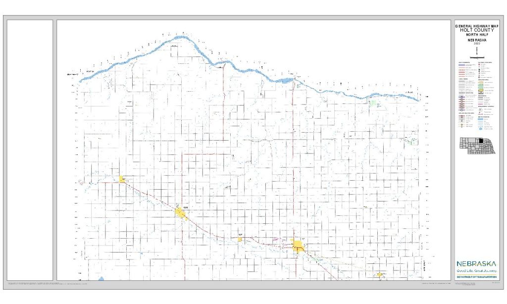 Holt County Road Map thumbnail, North