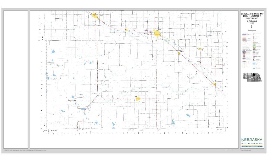 Holt County Road Map thumbnail, South
