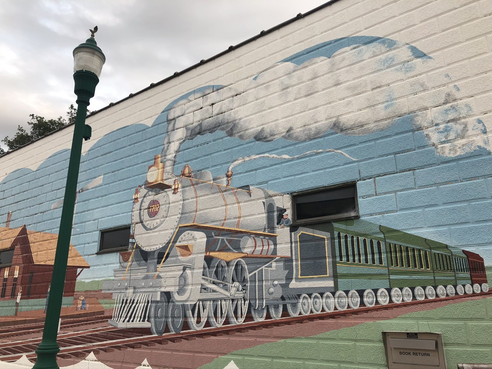 Train mural, Hooper, Nebraska