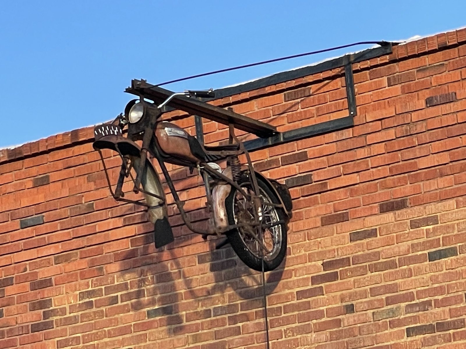 Bicycle wall art, Huntley, Nebraska Bicycle wall art, Huntley, Nebraska