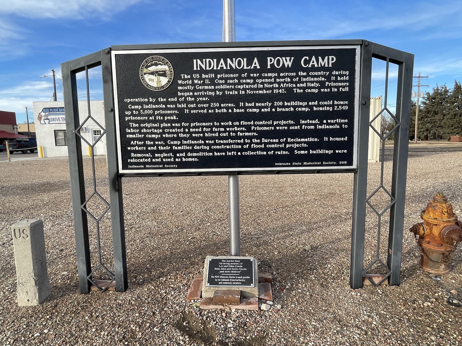 Indianola POW Camp Historical Marker Indianola POW Camp Historical Marker