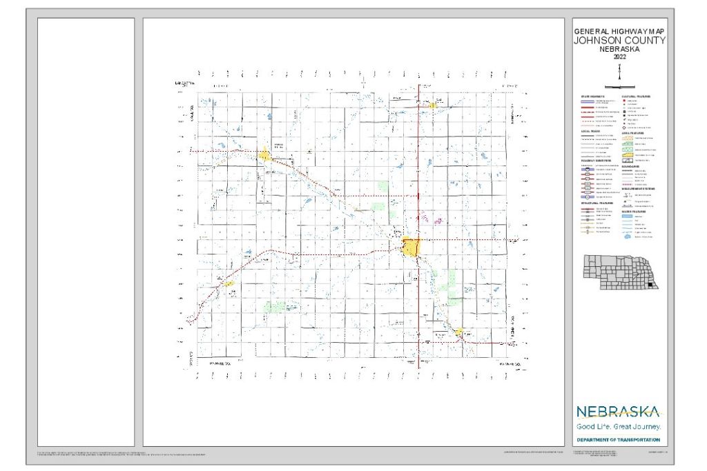 Johnson County Road Map thumbnail