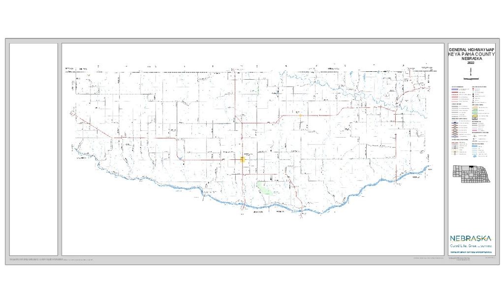 Keya Paha County Road Map thumbnail