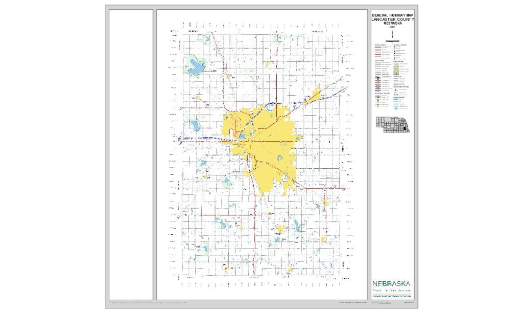 Lancaster County Road Map thumbnail