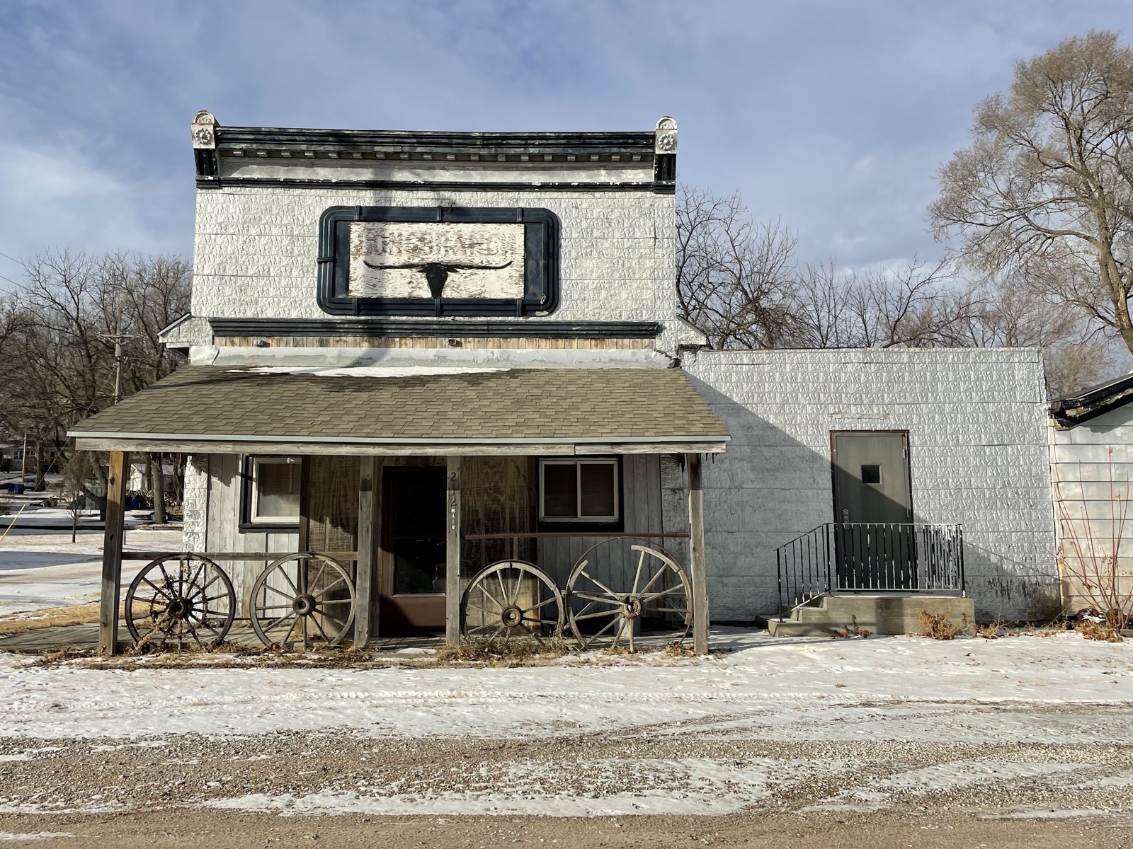 Historic storefront, Leshara, Nebraska Historic storefront, Leshara, Nebraska