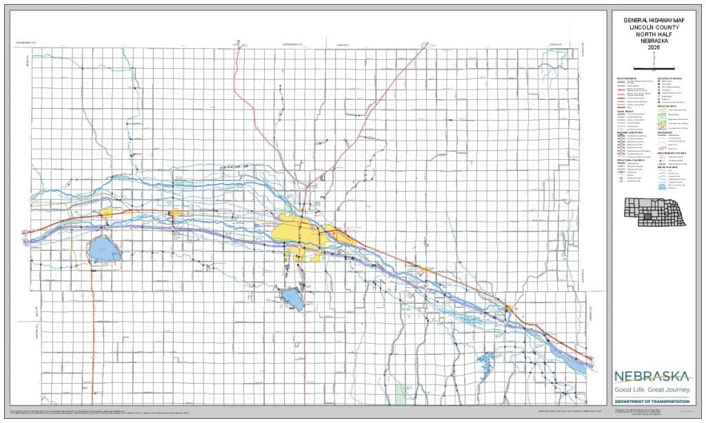 Lincoln County Road Map thumbnail, North