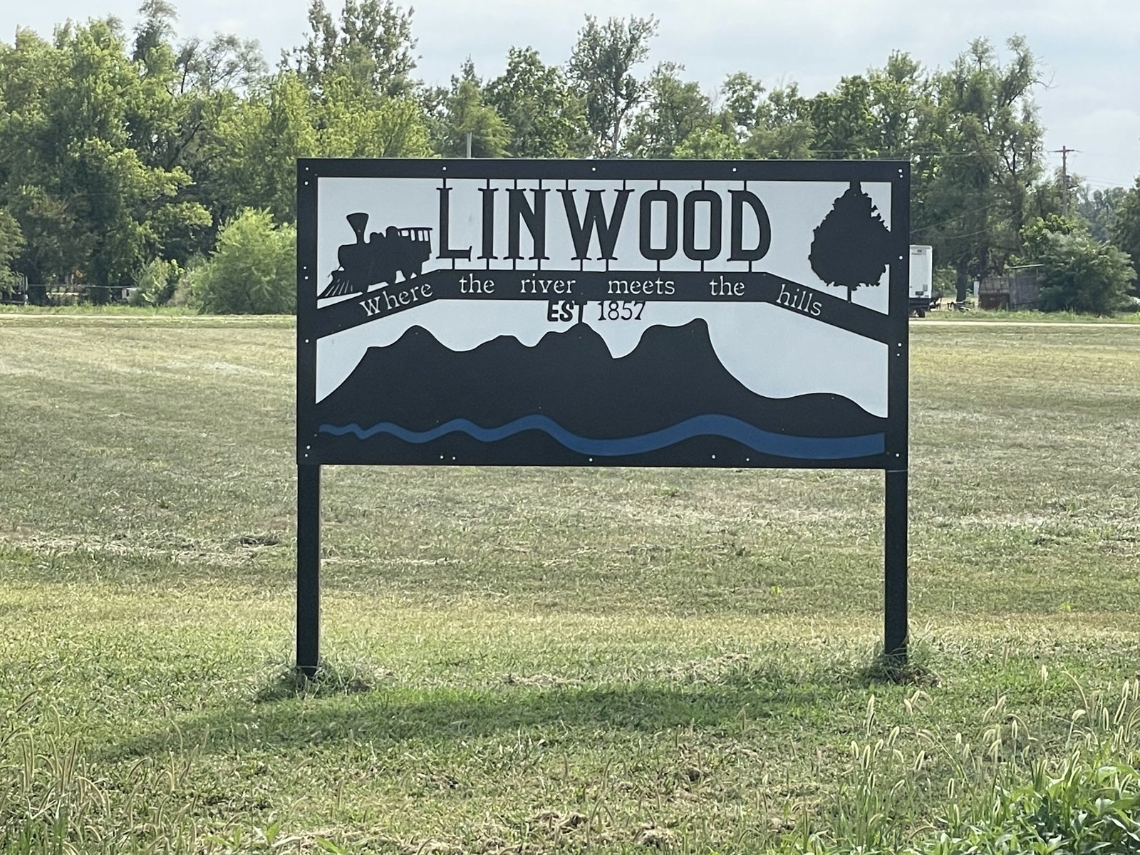 Linwood sign, Linwood, Nebraska