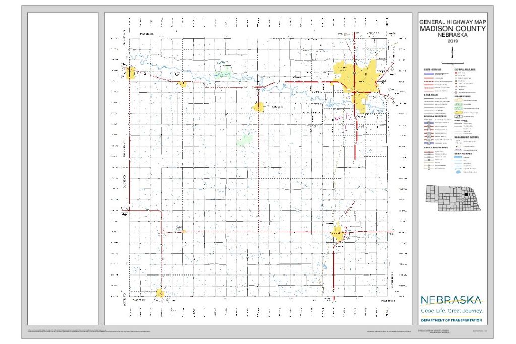 Madison County Road Map thumbnail