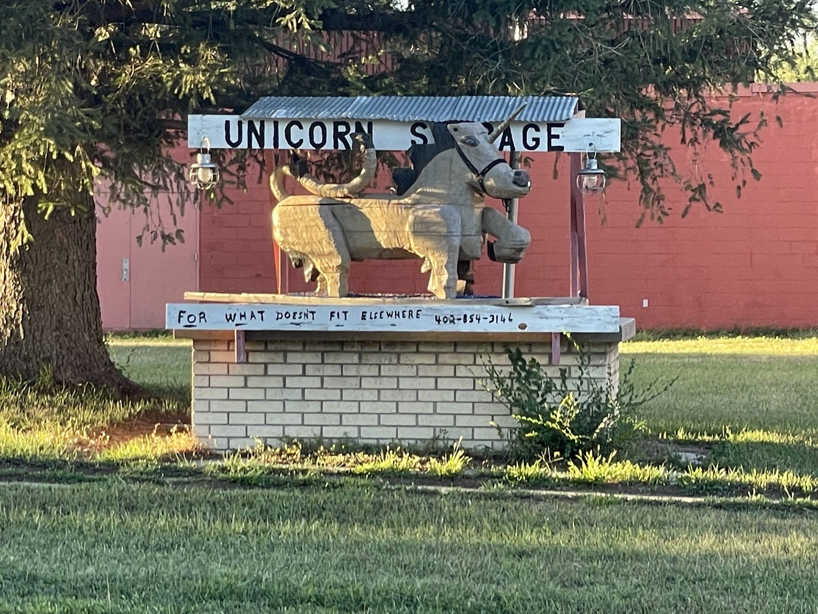 Unicorn statue, Marquette, Nebraska Unicorn statue, Marquette, Nebraska