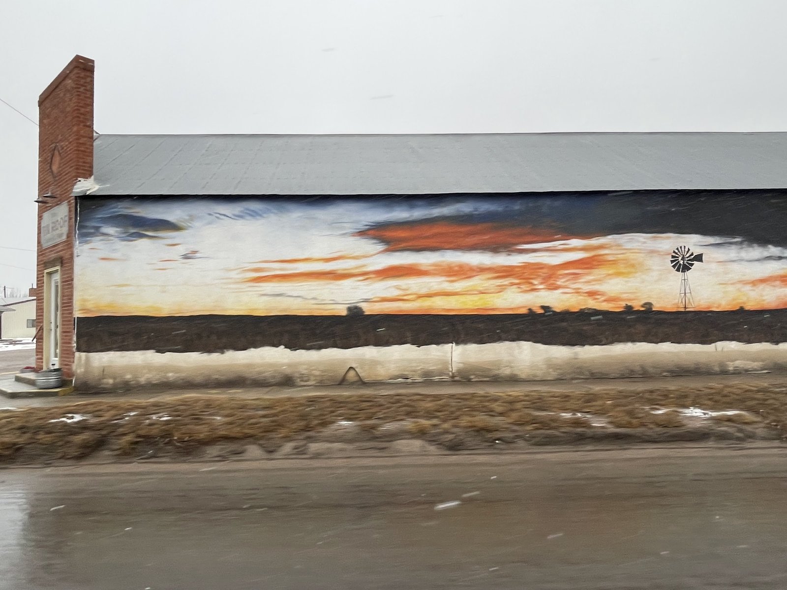 Sunset mural, Maywood, Nebraska Sunset mural, Maywood, Nebraska