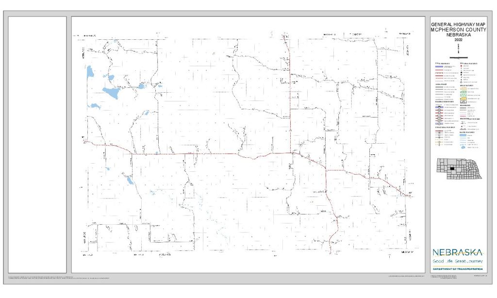 McPherson County Road Map thumbnail