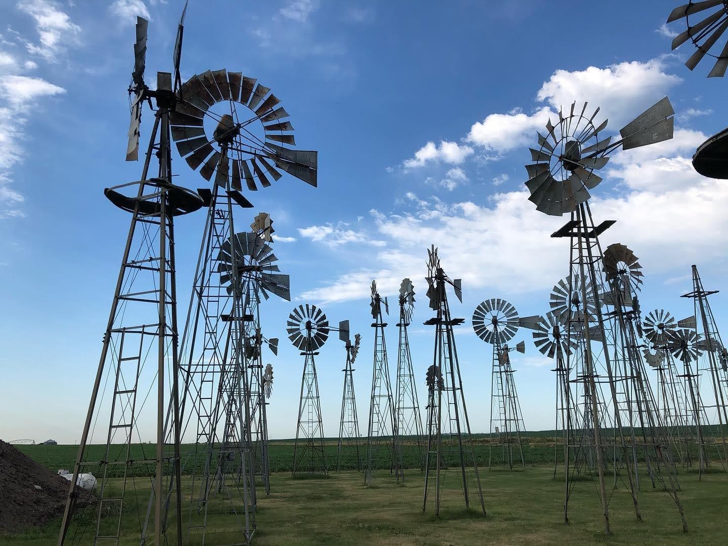 Windmill collection, Merna, Nebraska