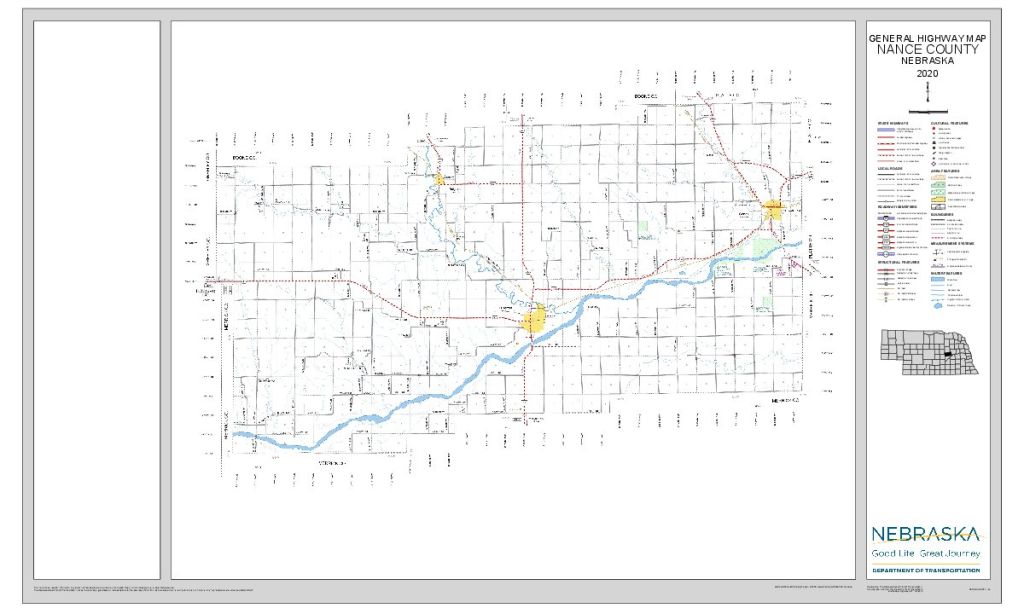Nance County Road Map thumbnail